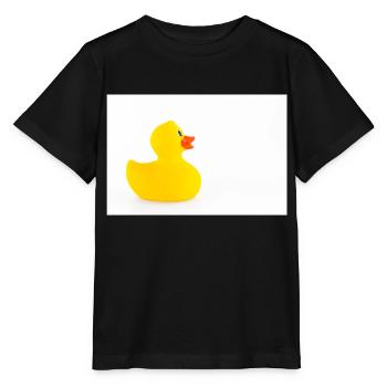Isolated rubber duck - Stanley/Stella MINI CREATOR Kids’ T-Shirt - black - Front - Mikhail (115cm)