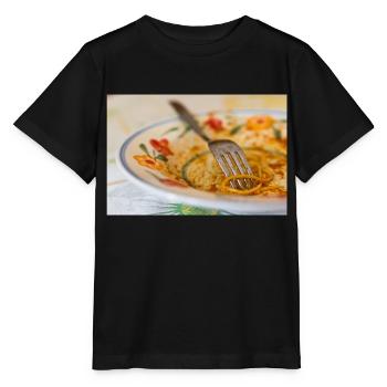 Meal eaten - Stanley/Stella MINI CREATOR Kids’ T-Shirt - black - Front - Mikhail (115cm)