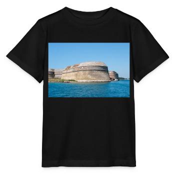 Forteresse Saint-Nicolas Šibenik-Knin Croatie - T-shirt bio MINI CREATOR Stanley/Stella Enfant - noir - Devant - Mikhail (115cm)