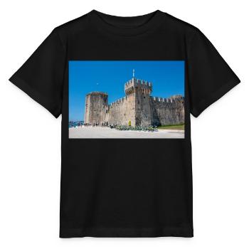 château et forteresse Kamerlengo (Kaštel Kamerlengo) - T-shirt bio MINI CREATOR Stanley/Stella Enfant - noir - Devant - Mikhail (115cm)