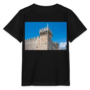 château et forteresse Kamerlengo (Kaštel Kamerlengo) - T-shirt bio MINI CREATOR Stanley/Stella Enfant - noir - Devant - Mikhail (115cm)