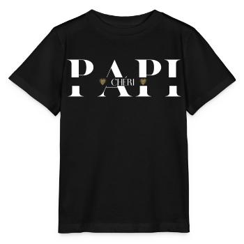 papi Chéri - T-shirt bio MINI CREATOR Stanley/Stella Enfant - noir - Devant - Mikhail (115cm)