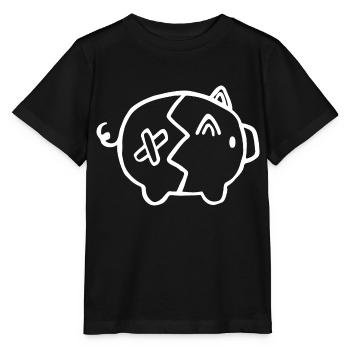Tirelire argent cassé - T-shirt bio MINI CREATOR Stanley/Stella Enfant - noir - Devant - Mikhail (115cm)