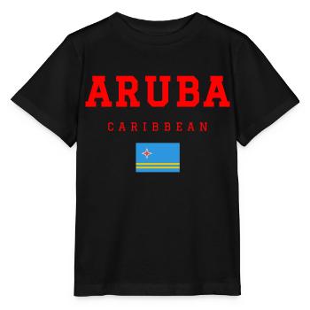 Aruba - Stanley/Stella Kinder T-Shirt MINI CREATOR  - Schwarz - Vorne - Mikhail (115cm)