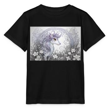 Mystisches Tier 16 - Stanley/Stella Kinder T-Shirt MINI CREATOR  - Schwarz - Vorne - Mikhail (115cm)