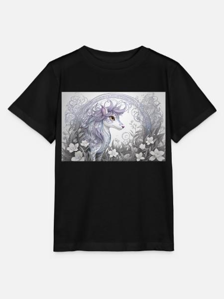 Mystisches Tier 16 - Stanley/Stella Kinder T-Shirt MINI CREATOR  - Schwarz