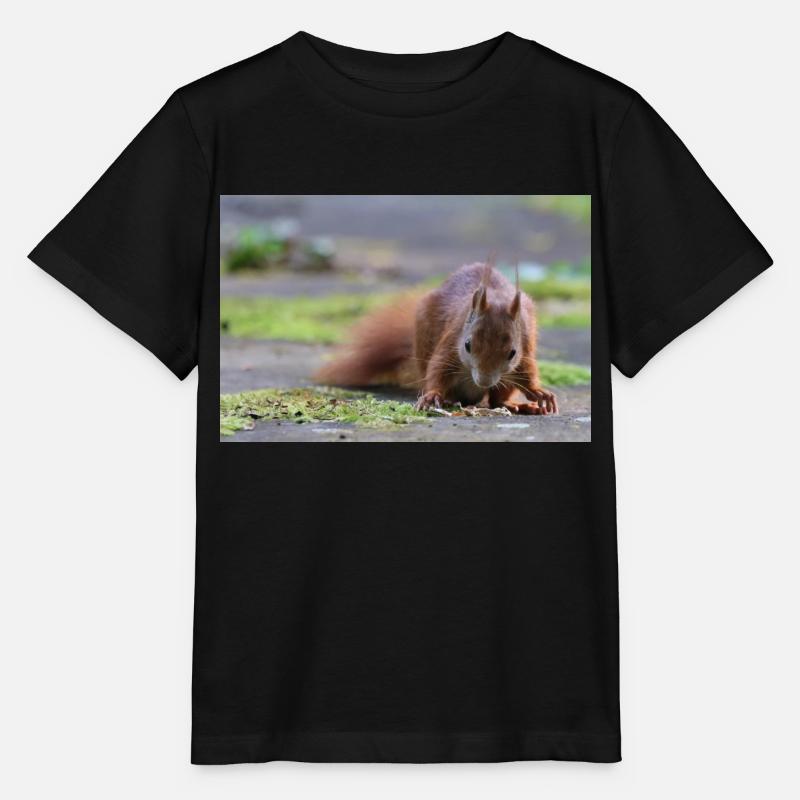 Eichhörnchen - Stanley/Stella Kinder T-Shirt MINI CREATOR  - Schwarz