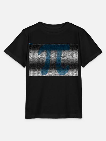 pi shirt 3, 14 pi number symbol math science geek - Stanley/Stella MINI CREATOR Kids’ T-Shirt - black