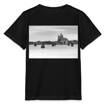 Grand Canal à Venise - T-shirt bio MINI CREATOR Stanley/Stella Enfant - noir - Devant - Mikhail (115cm)