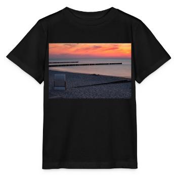 Sunset at the Baltic Sea - Stanley/Stella MINI CREATOR Kids’ T-Shirt - black - Front - Mikhail (115cm)