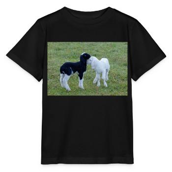 Agneaux noirs et blancs - T-shirt bio MINI CREATOR Stanley/Stella Enfant - noir - Devant - Mikhail (115cm)