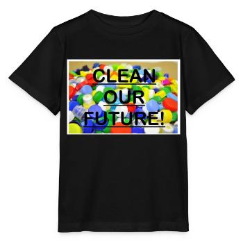 Kunststoff der Zukunft - Stanley/Stella Kinder T-Shirt MINI CREATOR  - Schwarz - Vorne - Mikhail (115cm)