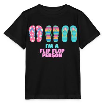 Vacation mood - I'm a Flip Flop Person - Stanley/Stella Kinder T-Shirt MINI CREATOR  - Schwarz - Vorne - Mikhail (115cm)