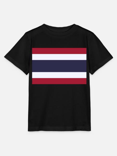 Thailand flag / Drapeau Thaïlande - T-shirt bio MINI CREATOR Stanley/Stella Enfant - noir