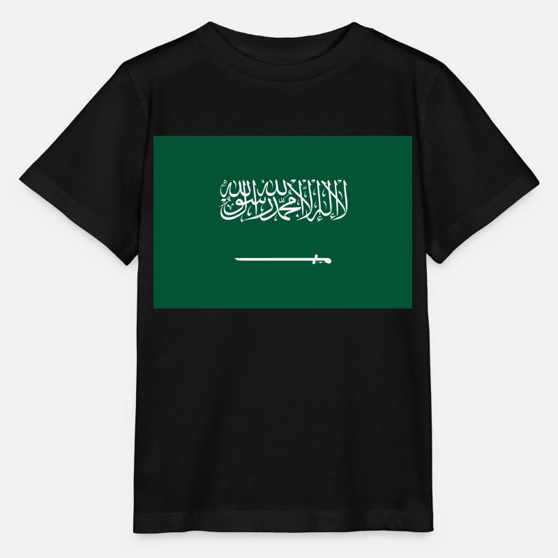 Saudi Arabia / Saudi Arabia Flag - Stanley/Stella MINI CREATOR Kids’ T-Shirt - black