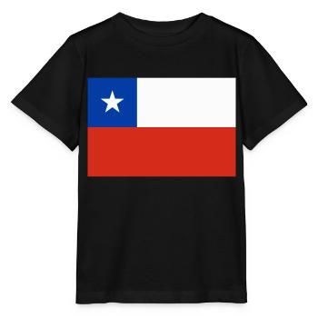 Chili-Flagge / Drapeau Chili - Stanley/Stella Kinder T-Shirt MINI CREATOR  - Schwarz - Vorne - Mikhail (115cm)