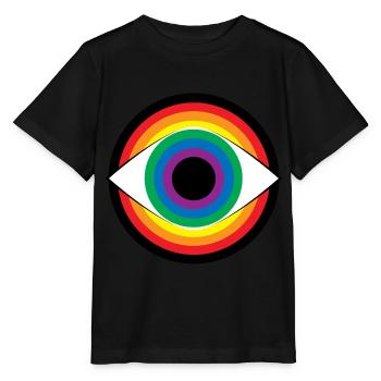 Hypnosis Eye Rainbow Colorful See Magic Variety - Stanley/Stella MINI CREATOR Kids’ T-Shirt - black - Front - Mikhail (115cm)