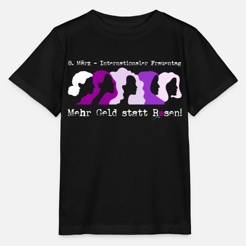 Frauentag (Mehr-Geld-statt-Rosen-Edition) - Stanley/Stella Kinder T-Shirt MINI CREATOR - Schwarz