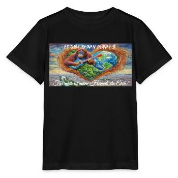 Es gibt keinen Planet B. Für mich ist meine Heimat - Stanley/Stella Kinder T-Shirt MINI CREATOR  - Schwarz - Vorne - Mikhail (115cm)