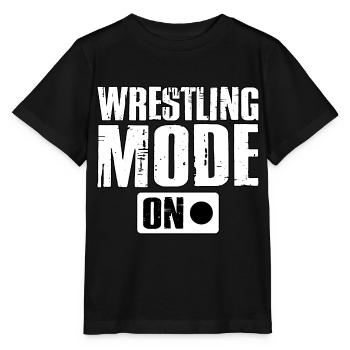 Wrestling Mode On - Stanley/Stella MINI CREATOR Kids’ T-Shirt - black - Front - Mikhail (115cm)