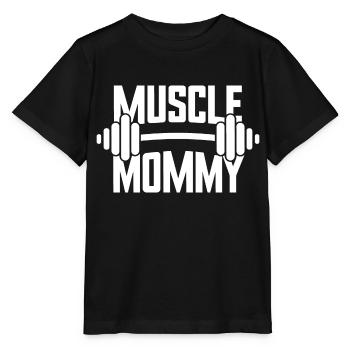 Muscle Mommy Mama Gym - Stanley/Stella MINI CREATOR Kids’ T-Shirt - black - Front - Mikhail (115cm)