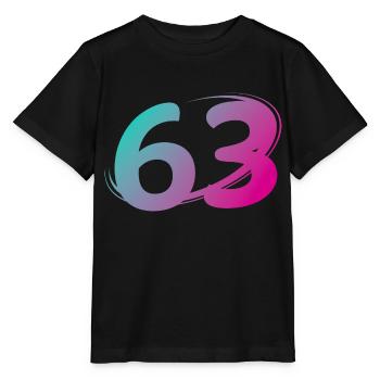 Nummer 63 mehrfarbig - Stanley/Stella Kinder T-Shirt MINI CREATOR  - Schwarz - Vorne - Mikhail (115cm)