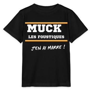 Muck, der Verrückte - Stanley/Stella Kinder T-Shirt MINI CREATOR  - Schwarz - Vorne - Mikhail (115cm)