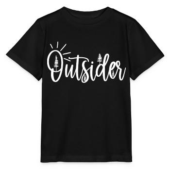 Außenseiter Natur Abenteuer Camping Wandern - Stanley/Stella Kinder T-Shirt MINI CREATOR  - Schwarz - Vorne - Mikhail (115cm)