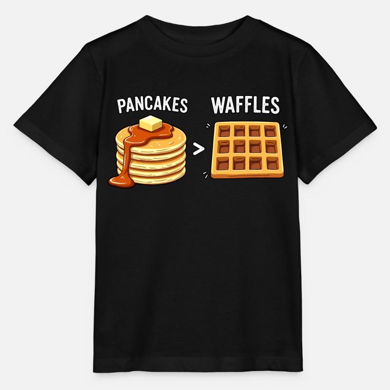 Crêpes sur gaufres - T-shirt bio MINI CREATOR Stanley/Stella Enfant - noir