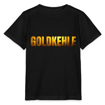 goldene Schrift Goldkehle - Stanley/Stella Kinder T-Shirt MINI CREATOR  - Schwarz - Vorne - Mikhail (115cm)