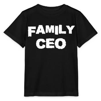 FAMILY CEO - Stanley/Stella MINI CREATOR Kids’ T-Shirt - black - Front - Mikhail (115cm)