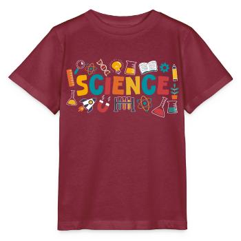 Science Technology Teacher STEM Educator - Stanley/Stella MINI CREATOR Kids’ T-Shirt - burgundy - Front - Kain (125cm)