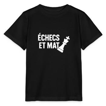 Checkmate - Stanley/Stella MINI CREATOR Kids’ T-Shirt - black - Front - Mikhail (115cm)