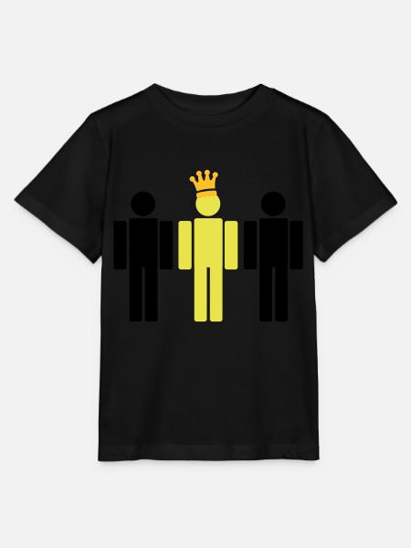 der König 3c - Stanley/Stella Kinder T-Shirt MINI CREATOR  - Schwarz