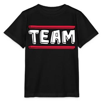 cartoon comic bar logo party group brushstric - Stanley/Stella MINI CREATOR Kids’ T-Shirt - black - Front - Mikhail (115cm)