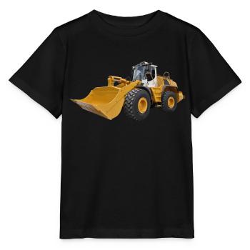 Radlader - Stanley/Stella Kinder T-Shirt MINI CREATOR  - Schwarz - Vorne - Mikhail (115cm)