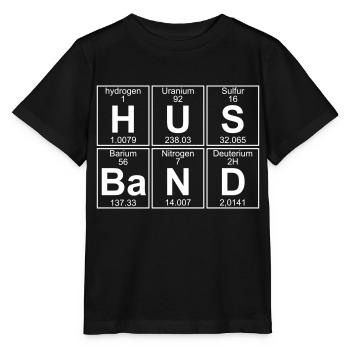 H-U-S-Ba-N-D (husband) - Stanley/Stella MINI CREATOR Kids’ T-Shirt - black - Front - Mikhail (115cm)