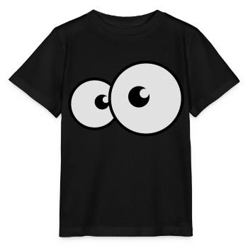 augen - Stanley/Stella Kinder T-Shirt MINI CREATOR  - Schwarz - Vorne - Mikhail (115cm)