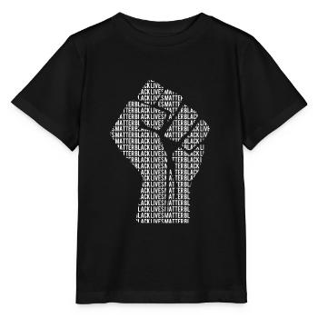 Black Lives Matter - Stanley/Stella Kinder T-Shirt MINI CREATOR  - Schwarz - Vorne - Mikhail (115cm)