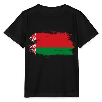 Weißrussland Belarus Flagge - Stanley/Stella Kinder T-Shirt MINI CREATOR  - Schwarz - Vorne - Mikhail (115cm)