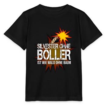 Silvester ohne Böller Feuerwerk Pyro - Stanley/Stella Kinder T-Shirt MINI CREATOR  - Schwarz - Vorne - Mikhail (115cm)
