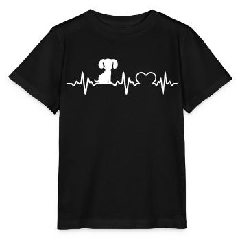 Chien chien - T-shirt bio MINI CREATOR Stanley/Stella Enfant - noir - Devant - Mikhail (115cm)