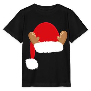 Christmas Nicholas Cap - Stanley/Stella MINI CREATOR Kids’ T-Shirt - black - Front - Mikhail (115cm)