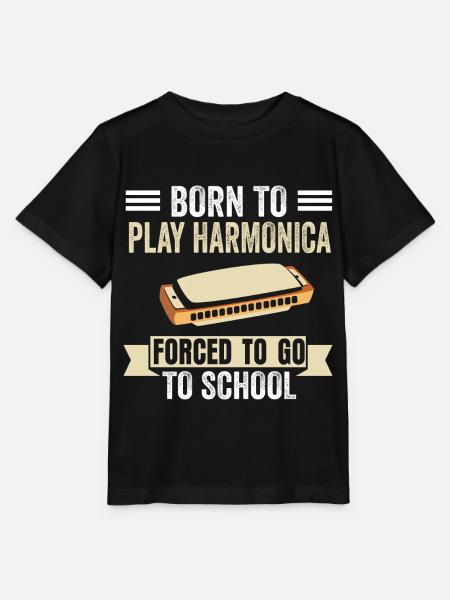 Harmonica musicien Blues Jazz Harmonica - T-shirt bio MINI CREATOR Stanley/Stella Enfant - noir