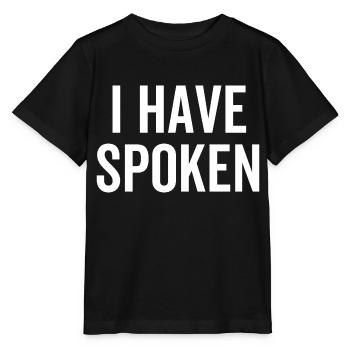 J’ai parlé - T-shirt bio MINI CREATOR Stanley/Stella Enfant - noir - Devant - Mikhail (115cm)
