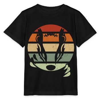 Honigdachs - Stanley/Stella Kinder T-Shirt MINI CREATOR  - Schwarz - Vorne - Mikhail (115cm)