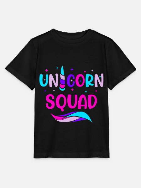 Einhorn Einhörner Gruppe - Stanley/Stella T-shirt MINI CREATOR til børn - sort