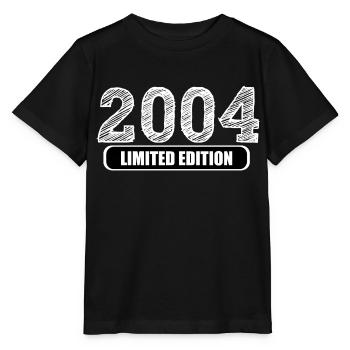 EDITION LIMITÉE 2004 Année de naissance Anniversaire - T-shirt bio MINI CREATOR Stanley/Stella Enfant - noir - Devant - Mikhail (115cm)