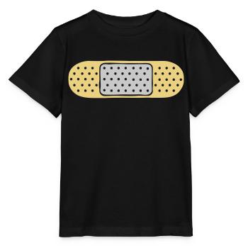 Design Punkte Pflaster - Stanley/Stella Kinder T-Shirt MINI CREATOR  - Schwarz - Vorne - Mikhail (115cm)