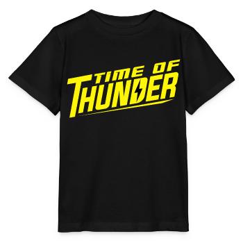 YELLOW POWER - Stanley/Stella Kinder T-Shirt MINI CREATOR  - Schwarz - Vorne - Mikhail (115cm)